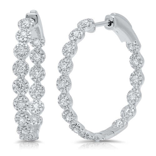 14k weißgold ohrreif - ct,