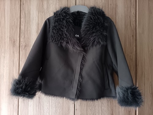 Damen leder felljacke - leder, c+a