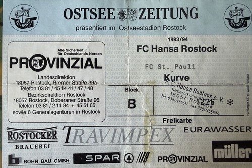 Ticket bundesliga fc hansa - ticket,