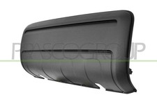 Stoßstange Blende hinten mitte schwarz genarbt  für Fiat - Panda Trekking - Clim