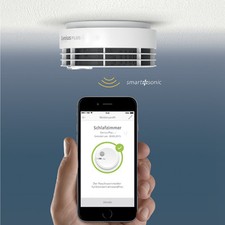 Hekatron Genius Plus 10-Jahres Rauchwarnmelder  incl. Sockel u. Klebepad