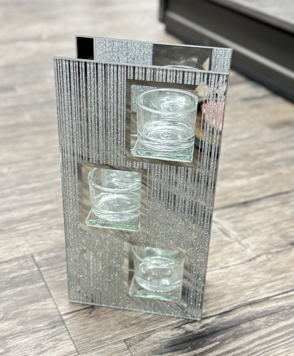 Teelichthalter spiegelglas mit - teelichthalter,