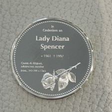 Lady Diana 1961 1997 Silbern Gedenkmedaille