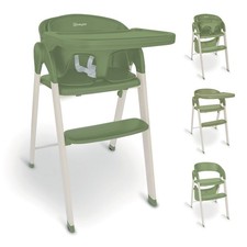 BabyGo Levels Hochstuhl inkl. Essbrett Khaki/white TOP