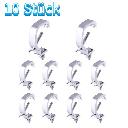 10tlg bühnenlicht klemmhaken - 10tlg,