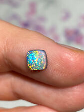 Seltenste Mintabie Multifarbige  Australische Schwarz Opal Edelstein 0.75 Carat