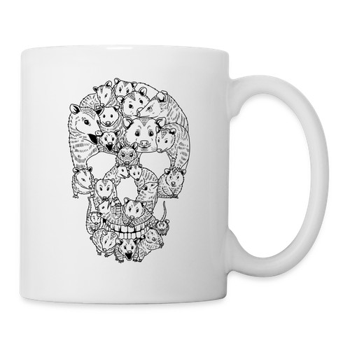 Opossum schädel tasse lustig - opossum,