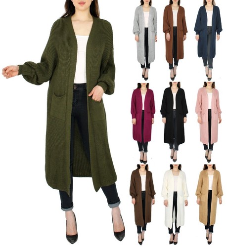 Damen strickjacke langer - damen,