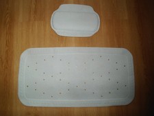 badewanneneinlage anti rutsch matte und nackenkissen