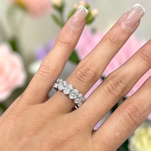 Ovalschliff diamant band - ovalschliff,