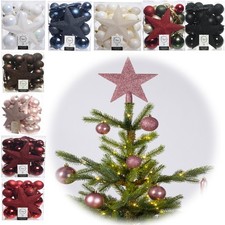 33 Kunststoff Weihnachtskugeln