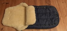 Christ Lammfellfußsack dunkelblau für Kinderwagen /Buggy