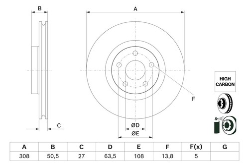 Bosch bremsscheibe - bosch,