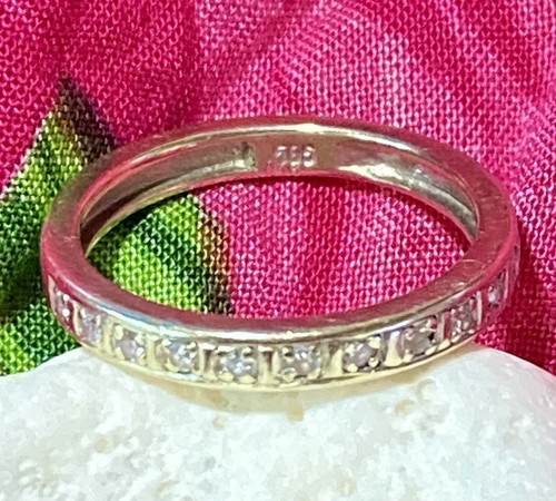 Weißgoldring 585 punze mit - punze,