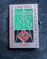 Abzeichen DDR: Tag des Deutschen Bergmanns 1982 ,  Kohle Kali Wismut Bergbau