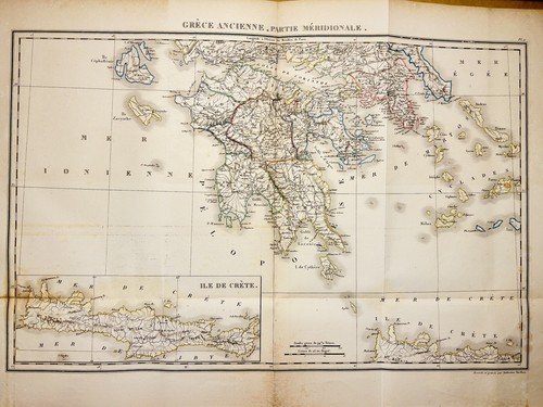 Antiquarische karte 1830 - karte,