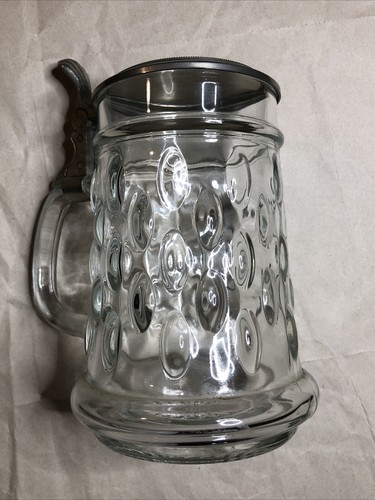 Bierkrug glaskrug formgeblasen - bierkrug,