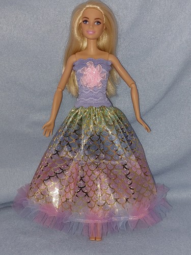 Barbie kleid puppen regenbogen - barbie,