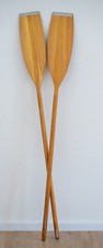 2 alte Holzruder Holzpaddel