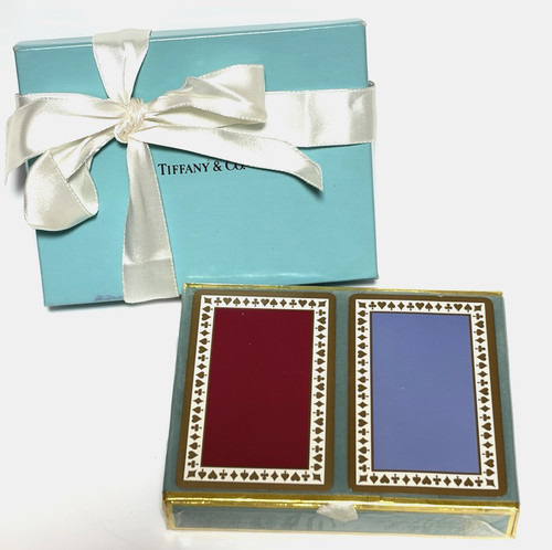 Tiffany spielkarten rot - &,