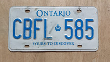 Nummernschild Kanada  Ontario