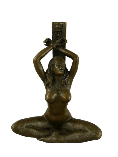 Bronzeskulptur akt frau - bronzeskulptur,