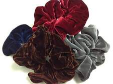Samt-Scrunchie Haargummi ca. 12 cm braun blau bordeaux rot grau schwarz 