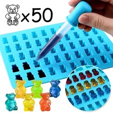 50 Mini Bären Silikonform