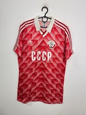 CCCP USSR 1980'S HOME FOOTBALL SHIRT ADIDAS VINTAGE TRIKOT SIZE L ADULT