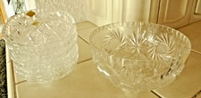 Schüsselsatz Echt Bleikristall handgeschliffen  7 tlg. Obstschale  Dessertschale