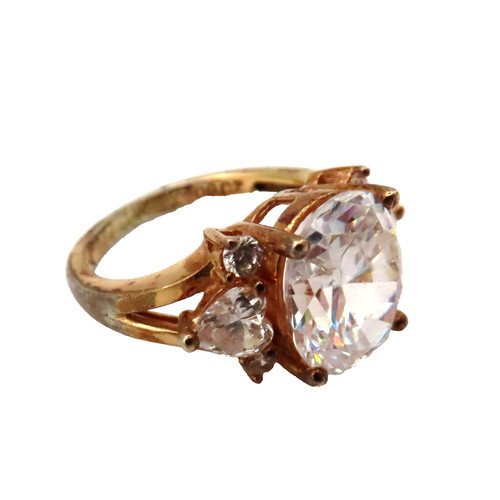 Diamonique designer ring 925 - ring,