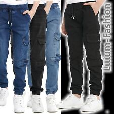 Dombay Denim DD-2125 Jeanshose Junge Kinderhose Cargo Jogger Slim