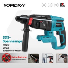 SDS-plus Akku Bohrhammer Bohren bis 26mm Bürstenloser Motor Für Makita 18V Akku
