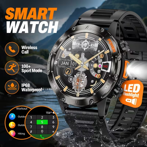 Smart watch militär taktisch - smart,