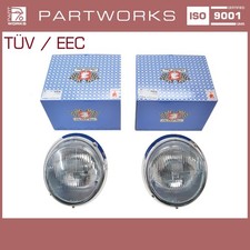 2x Scheinwerfer für PORSCHE 911 F/G SC 930 964 CHROM JP-Dansk