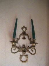 Wand-Kerzenhalter aus Messing