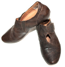 THINK AIDA PUMPS DAMENSCHUHE KLETTVERSCHLUSS BRAUN EU39,5 UK6, #2-XY#