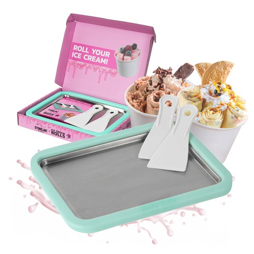 Ice cream rolls maker - cream,