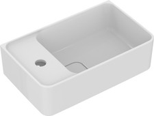 Ideal Standard Strada II Handwaschbecken 450mm, 1 Hahnloch links, mit Überlauf,