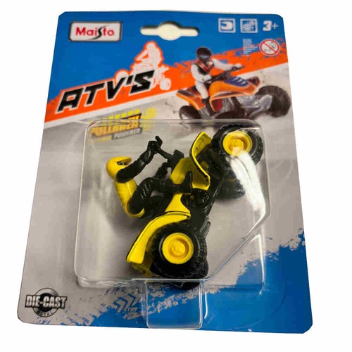 Maisto atv pullback - quad, gelb