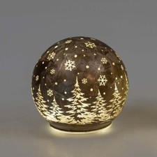 Deko-Kugel Frosty-Braun