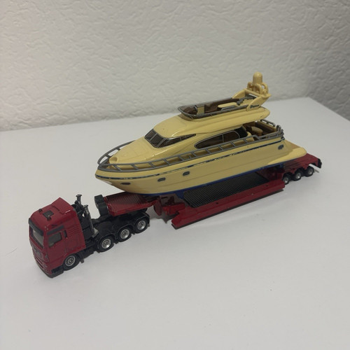 Siku yacht mit sattelzug - siku,