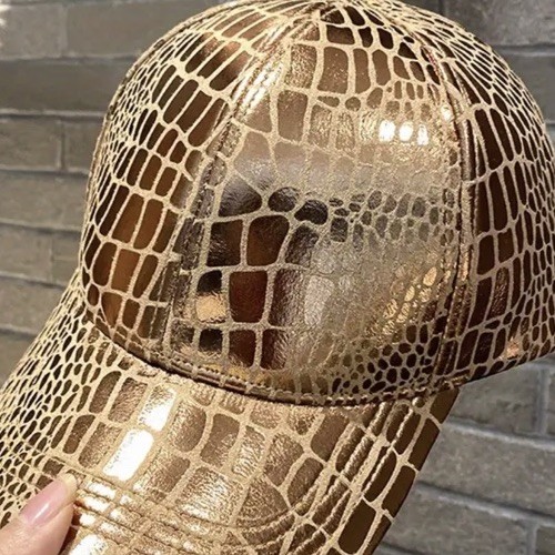 Basecap krokodil leder - basecap,
