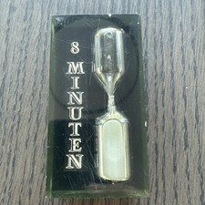 Sanduhr „8 Minuten Takt“ Sanduhr, Acrylglas , Stadtsparkasse Düsseldorf, 70er