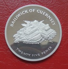 GB-Guernsey: 25 Pence "Silver