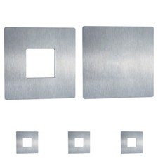 Abdeckrosetten Edelstahl Vierkant Abdeckung V2A Abdeckrosette Rosette Rechteck