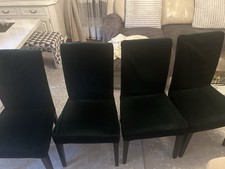 Esszimmerstuhl 4er Elegante Grüne Samt Stühle