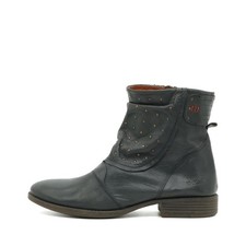 Kickers Damen Nieten Stiefelette Stiefel Schwarz Atmungsaktiv Stiefeletten EU 40