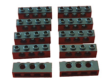 10 x LEGO Technik Lochbalken 1x4 #3701 Schwarz