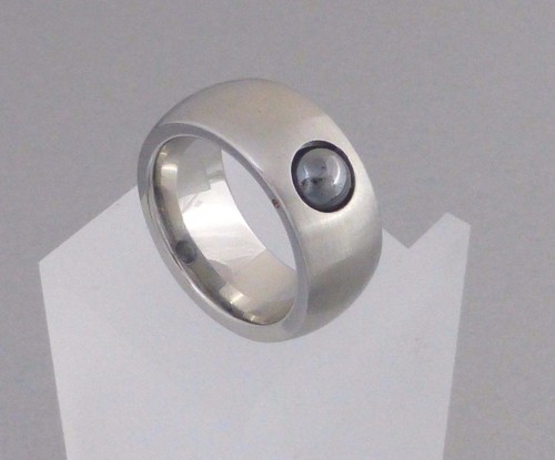 Edelstahl breiter ring damen - breiter,